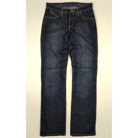 Wrangler Ultimate Riding Jeans Women’s 3/4x34 Q-Baby Stretch Dark Wash Denim - Picture 1 of 13